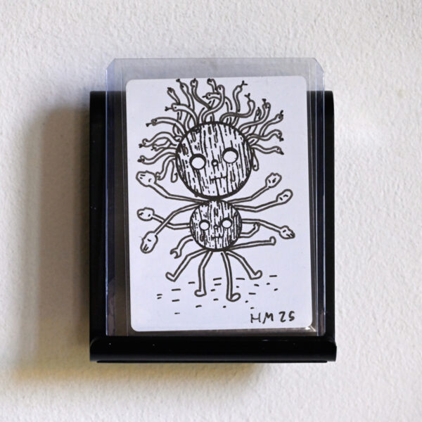 Magic: The Gathering - Swords to Plowshares from MagicCon Amsterdam 2024 artist's proof (non-foil) with rubber stamp print and original drawing by the artist, signed on the front