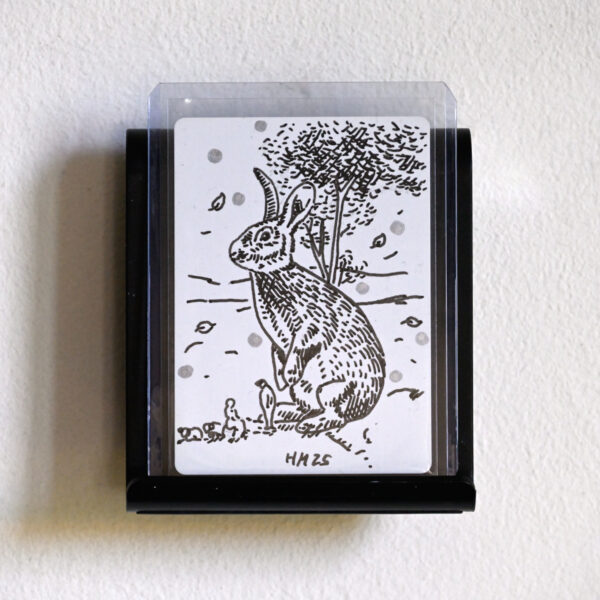 Magic: The Gathering - Swords to Plowshares from MagicCon Amsterdam 2024 artist's proof (non-foil) with original drawing by the artist, signed on the front
