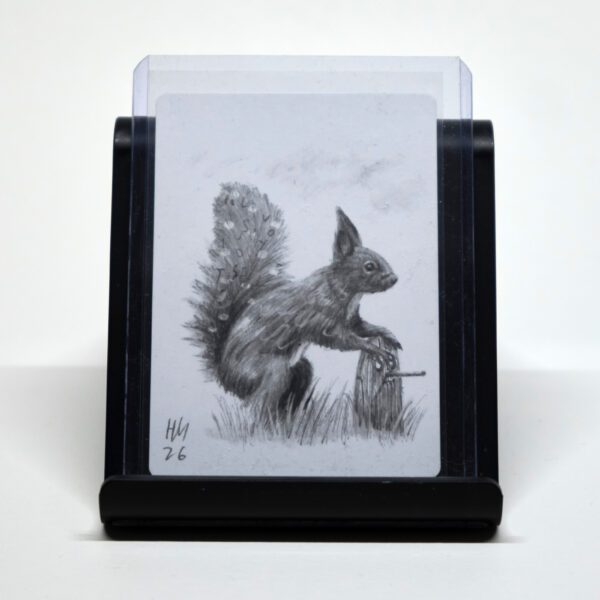 Magic: The Gathering - Swords to Plowshares from MagicCon Amsterdam 2024 (non-foil) artist's proof with original pencil drawing by the artist, signed on the front