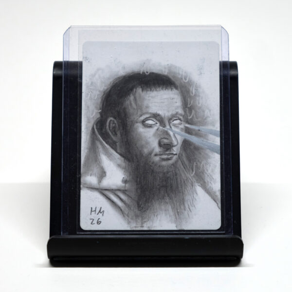 Magic: The Gathering - Swords to Plowshares from MagicCon Amsterdam 2024 (foil) artist's proof with original pencil drawing by the artist, signed on the front