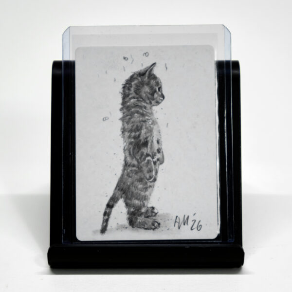 Magic: The Gathering - Swords to Plowshares from MagicCon Amsterdam 2024 (non-foil) artist's proof with original pencil drawing by the artist, signed on the front