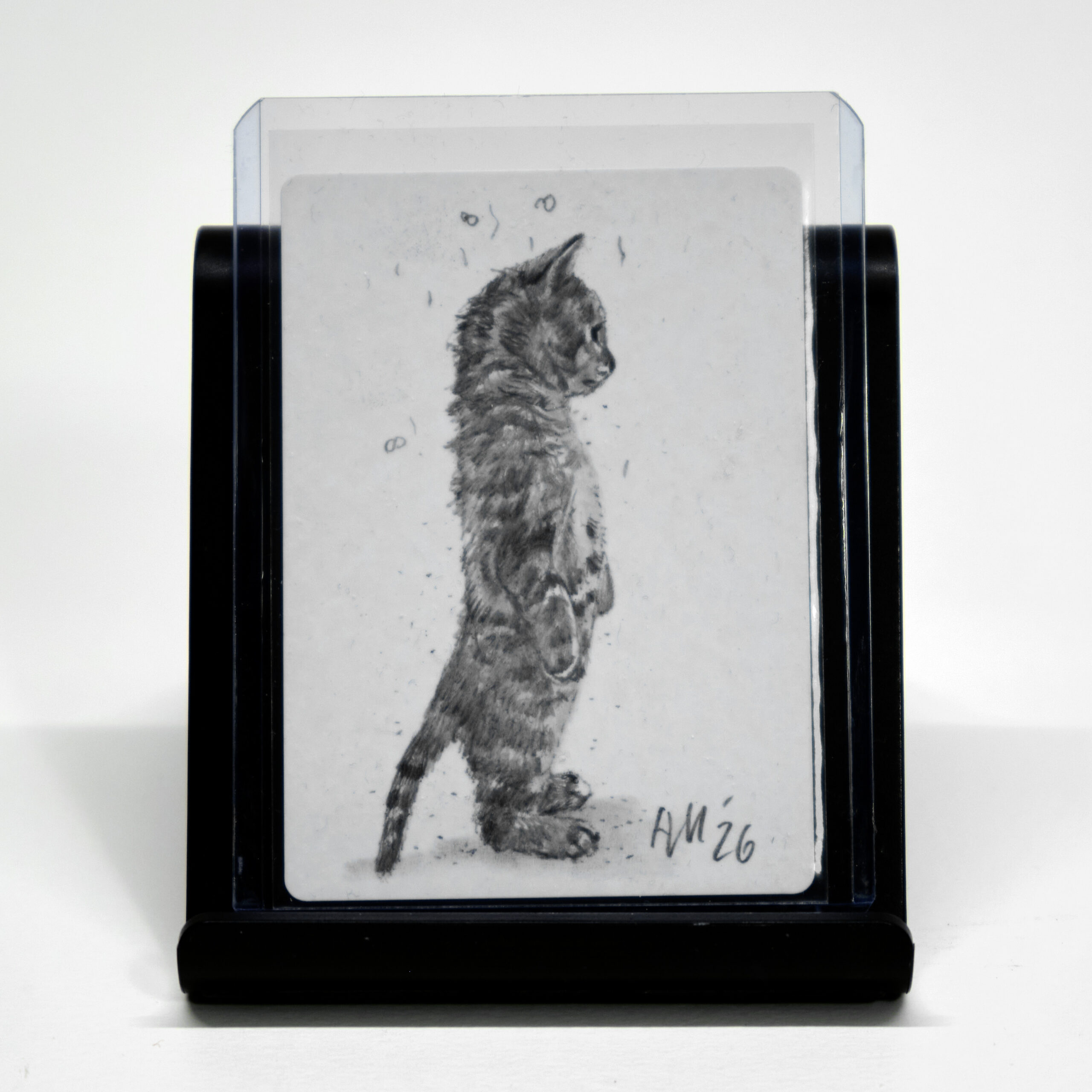 Magic: The Gathering - Swords to Plowshares from MagicCon Amsterdam 2024 (non-foil) artist's proof with original pencil drawing by the artist, signed on the front